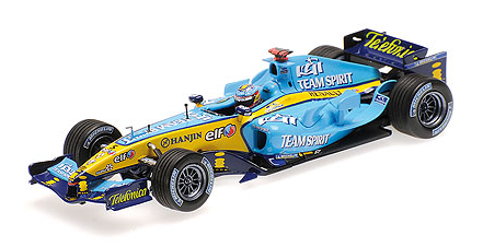(Pre-Order) 1:18 2005 Fernando Alonso -- World Championship Winner -- Renault R25 -- Minichamps F1