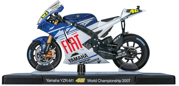 1:18 2007 #46 Valentino Rossi -- Yamaha YZR-M1 -- MotoGP World Champion