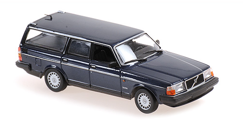 1:43 1986 Volvo 240 GL Break -- Dark Blue -- Minichamps