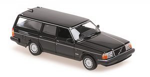 1:43 1986 Volvo 240 GL Break -- Black -- Minichamps