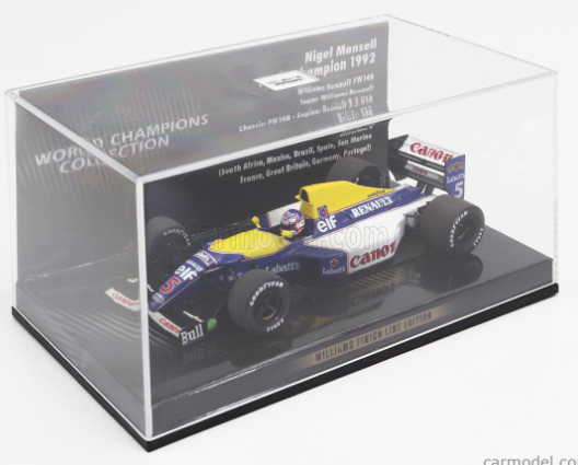 1:43 1992 Nigel Mansell -- World Champion -- Williams FW14B -- Minicha