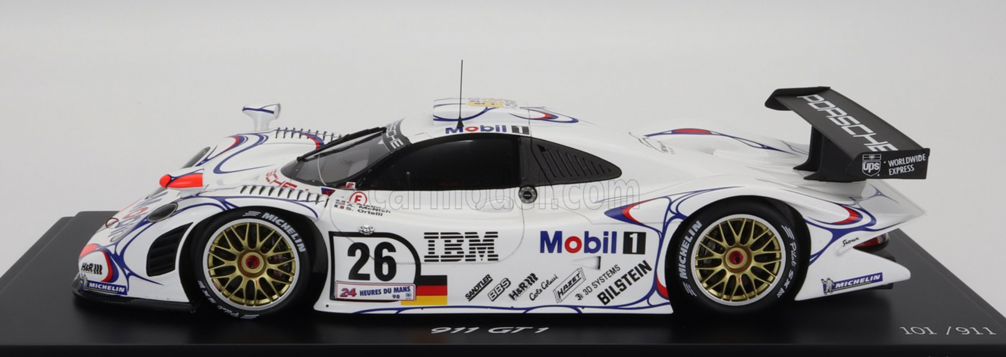 Maisto porsche 911 gt1 le 2024 mans 1998