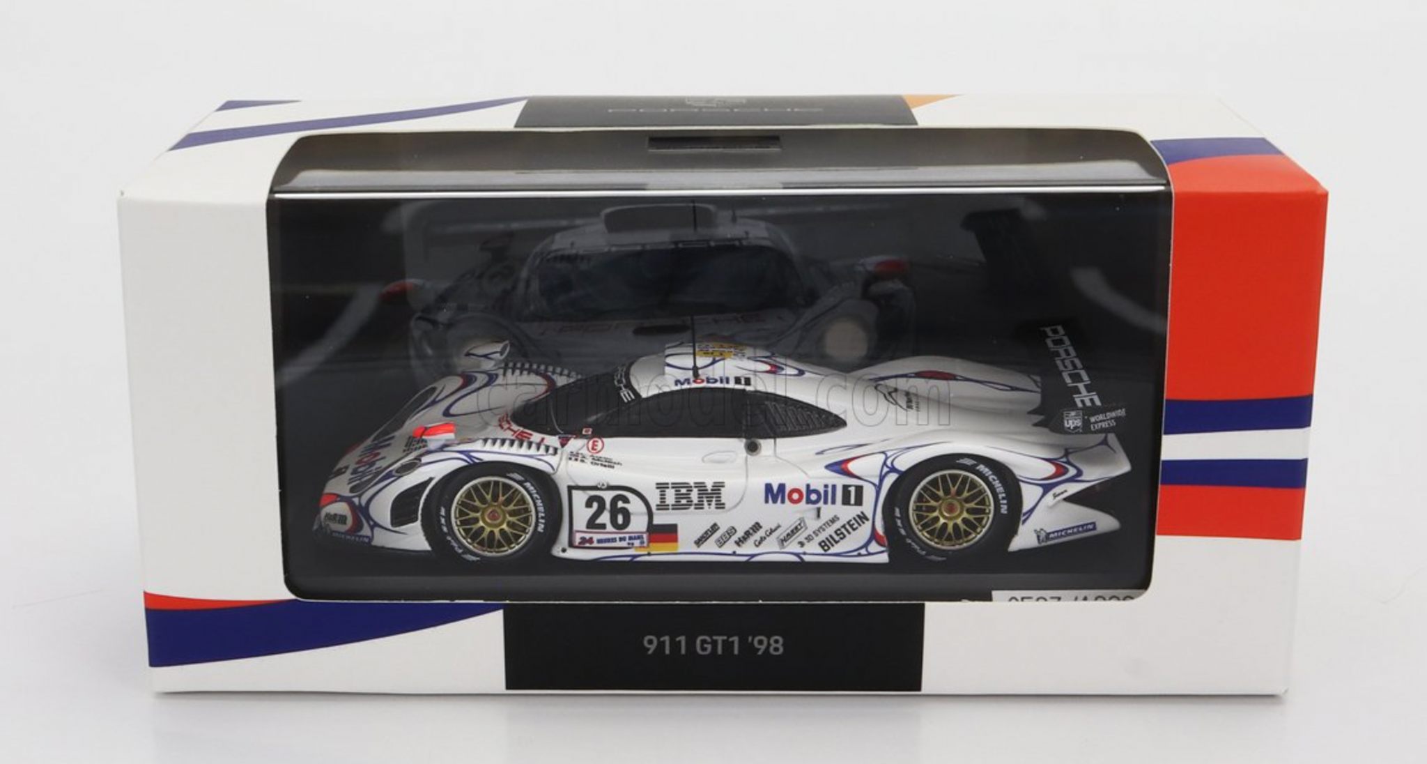 1:43 1998 24 Hours of Le Mans Winner -- #26 Porsche 911 GT1-98 -- Spar 1:43 1998 24 Hours of Le Mans Winner -- #26 Porsche 911 GT1-98 -- Spar