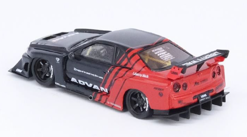 1:64 LBWK Nissan E-R34 Super Silhouette Skyline GTR -- ADVAN -- INNO64