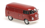 1:43 1963 Volkswagen T1 Kastenwagen (Kombi) -- Dark Red-- Minichamps VW