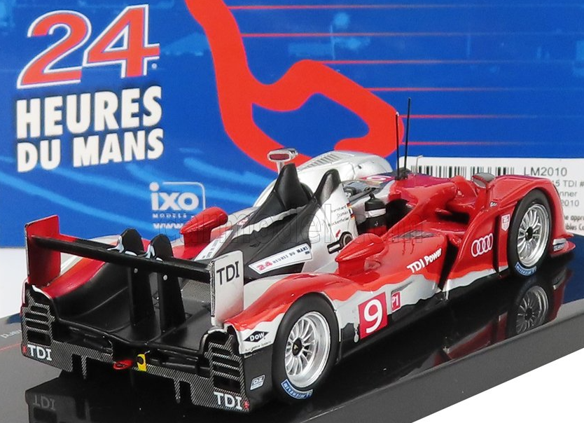 1:43 2010 Le Mans 24 Hour Winner -- #9 Audi R15 TDI Plus -- IXO Models 1:43 2010 Le Mans 24 Hour Winner -- #9 Audi R15 TDI Plus -- IXO Models
