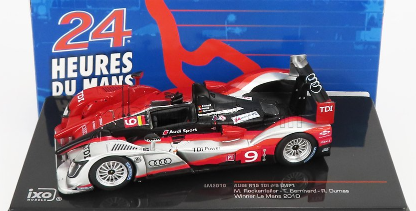 1:43 2010 Le Mans 24 Hour Winner -- #9 Audi R15 TDI Plus -- IXO Models 1:43 2010 Le Mans 24 Hour Winner -- #9 Audi R15 TDI Plus -- IXO Models