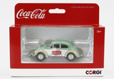 1:43 Volkswagen (VW) Beetle -- Coca-Cola Green/White -- Corgi