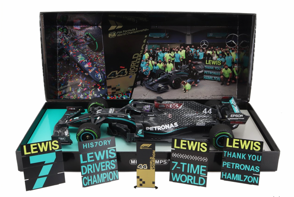 1:18 2020 Lewis Hamilton -- World Champion (Turkish GP) -- Minichamps F1 RARE