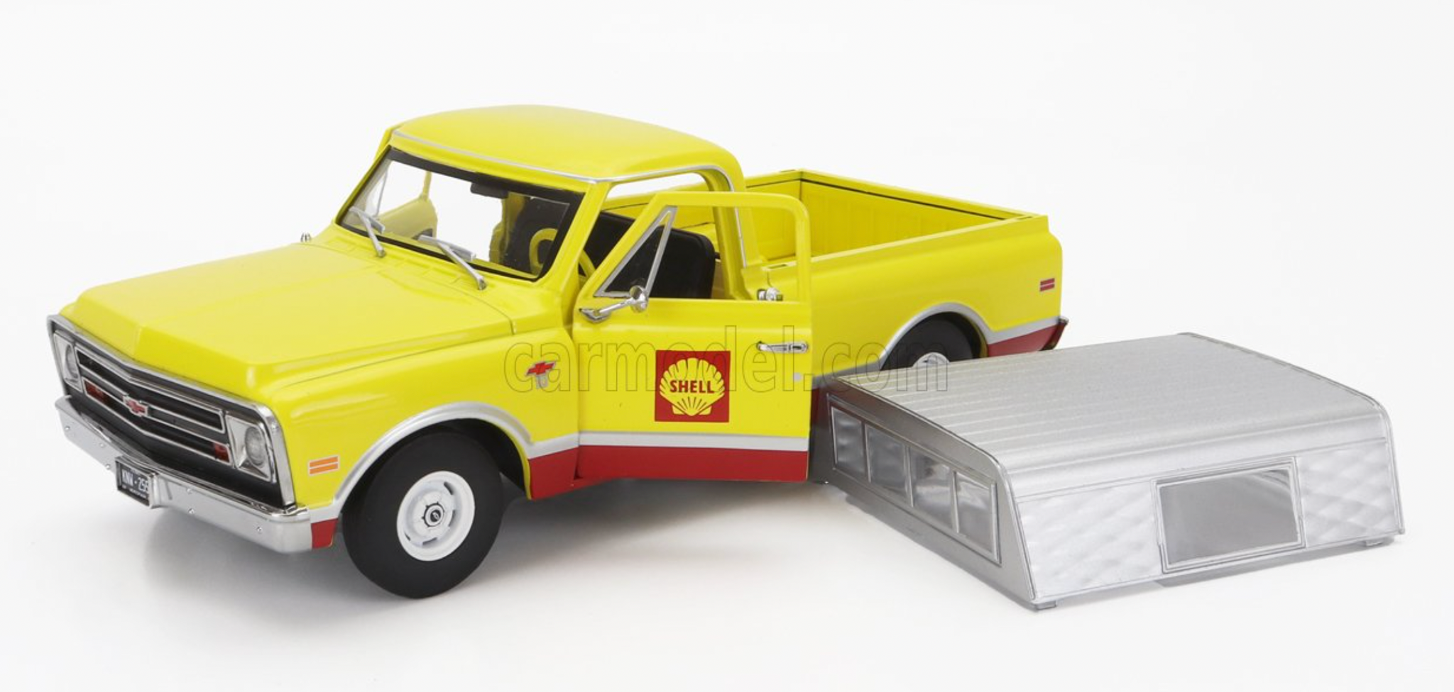 Modèle Chevrolet C10 Camper Gulf 1968 – Échelle 1:24, Greenlight, Neuf