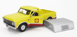 1:24 1968 Chevrolet C-10 Pickup Truck w/Camper -- Shell Oil -- Greenlight
