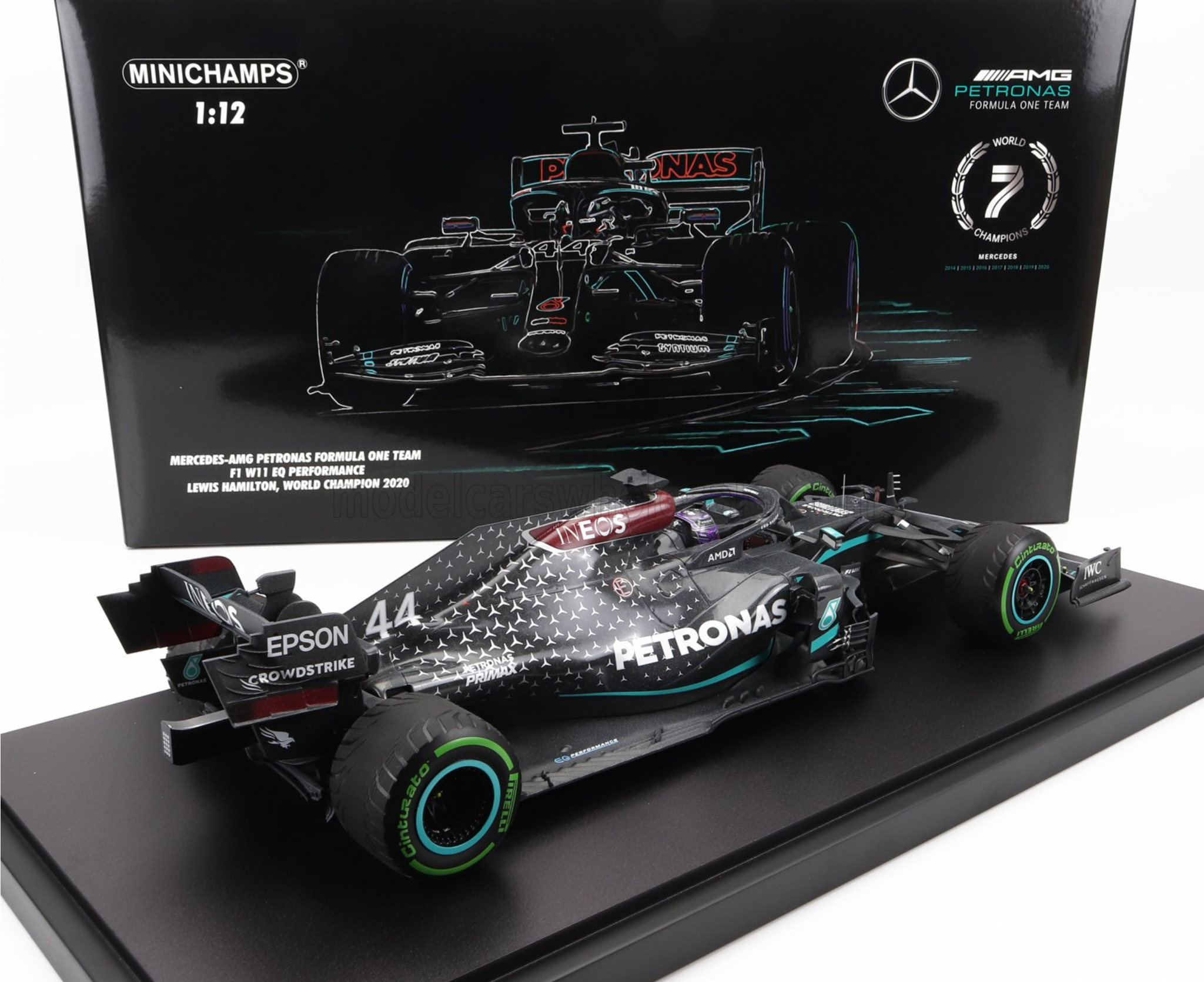 1:12 2020 Lewis Hamilton -- World Champion -- Mercedes-AMG F1 W11 -- M