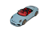 1:18 2019 Porsche 911 (991.2) Speedster Cabriolet -- Meissen Blue -- GT Spirit
