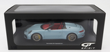 1:18 2019 Porsche 911 (991.2) Speedster Cabriolet -- Meissen Blue -- GT Spirit