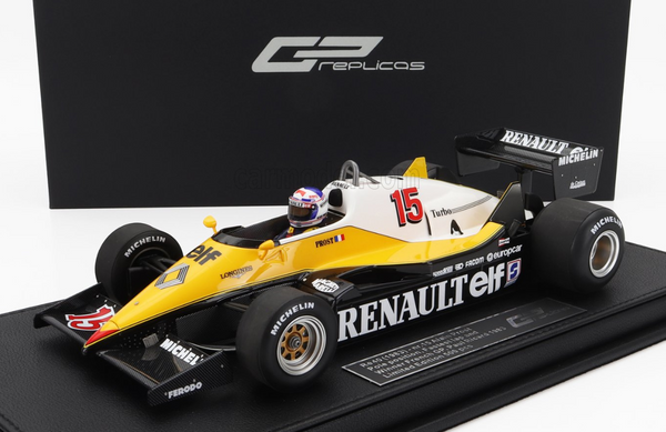 Model F1 GP Replicas 1/18 Renault RE40 1983 Winner British GP #15 A. Prost | Motorsport Maranello