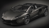 (Pre-Order) 1:8 Lamborghini Aventador LP700-4 Roadster -- Nero Nemesis (Black) -- Pocher