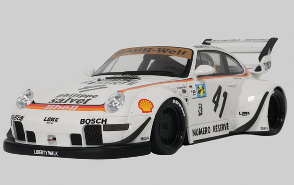 (Pre-Order) 1:18 RWB 993 Rauh Welt Begriff Kato-San -- #41 White -- GT Spirit Porsche