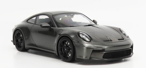 1:18 Porsche 911 (992) GT3 Touring Coupe 2022 - Grey w/Black Wheels -- Minichamp