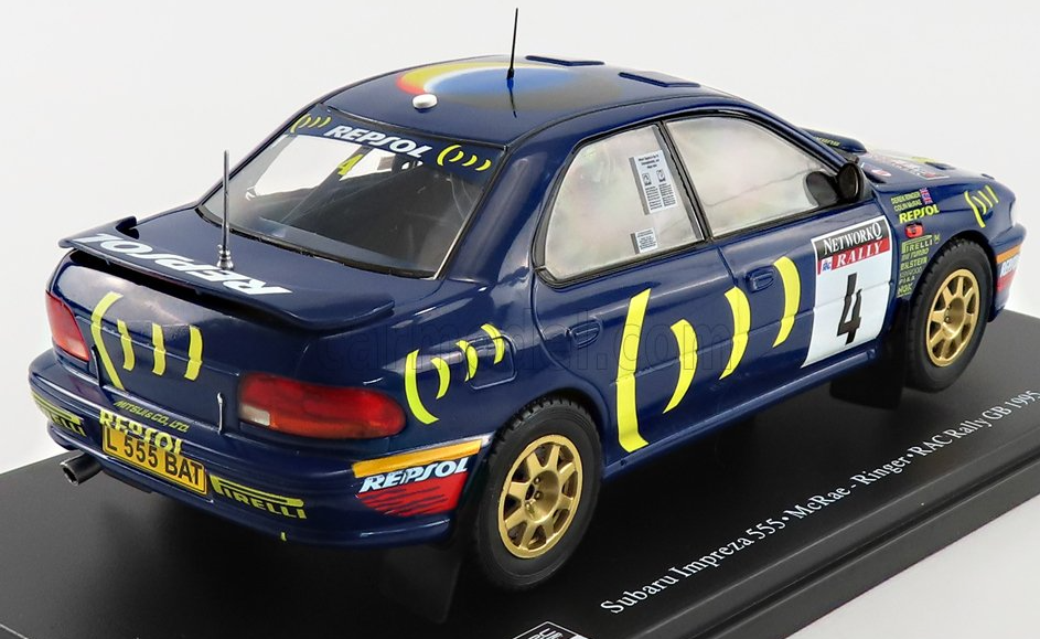 1:24 1995 RAC Rally GB -- Colin McRae -- #4 Subaru Impreza 555 -- Edic