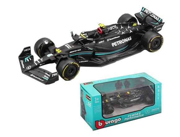 1:43 2023 Lewis Hamilton -- #44 W14E Mercedes-AMG Petronas -- Bburago F1