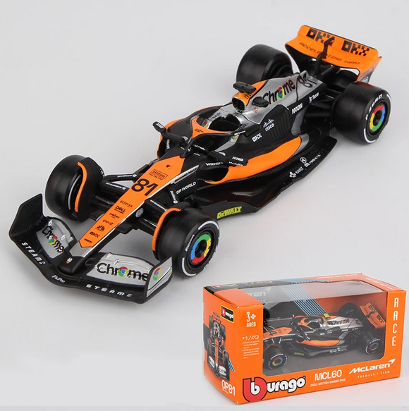 1:43 2023 Oscar Piastri -- British GP -- #81 McLaren MCL60 -- Bburago F1