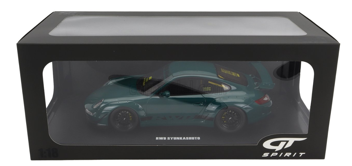 Porsche 911 Type 997 RWB Bodykit Syunkashuto 2023 Vert Foncé 1/18 GT