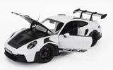 1:18 Porsche 911 (992) GT3 RS Coupe 2022 -- White/Black -- NOREV