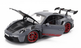 1:18 Porsche 911 (992) GT3 RS Coupe 2022 -- Grey/Red -- NOREV
