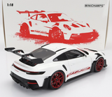 1:18 Porsche 911 (992) GT3 RS Coupe 2022 -- White w/Red Wheels -- Minichamps