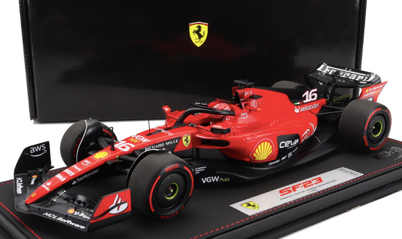 1:18 2023 Charles Leclerc -- #16 Bahrain GP -- Scuderia Ferrari SF-23 -- BBR F1
