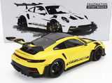 1:18 Porsche 911 (992) GT3 RS Coupe 2023 -- Yellow w/Black Wheels -- Minichamps