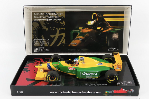 1:18 1993 Michael Schumacher -- Benetton Ford B193B -- Minichamps F1 RARE