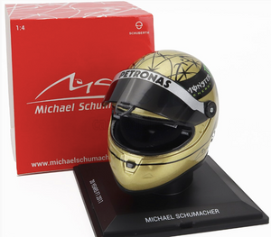 1:4 Helmet -- Michael Schumacher - 20th Anniversary - Mercedes -- Mini Helmet F1