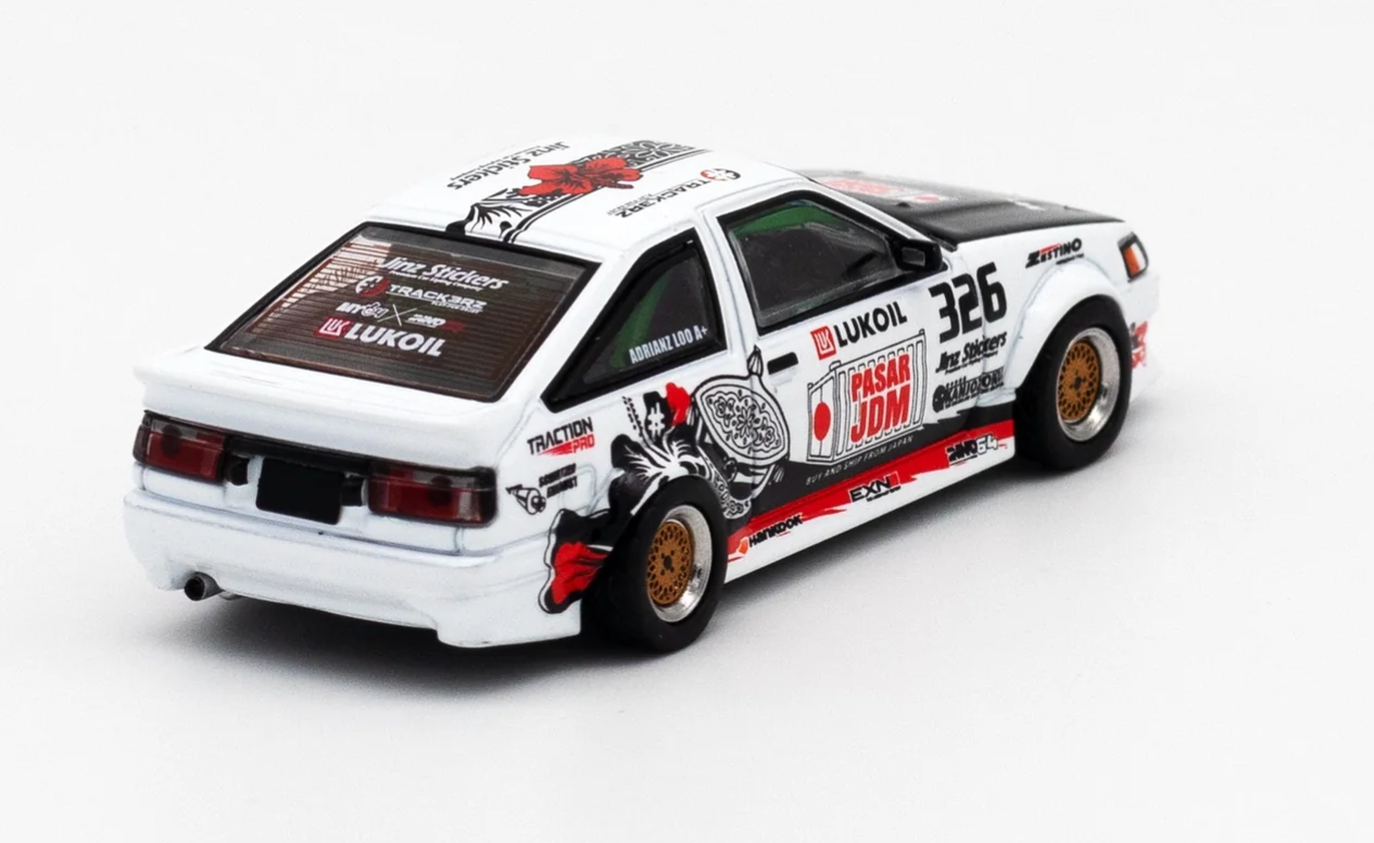 inno 64 1/64 TOYOTA SPRINTER TRUENO AE86 DRIFT CAR With Carbon