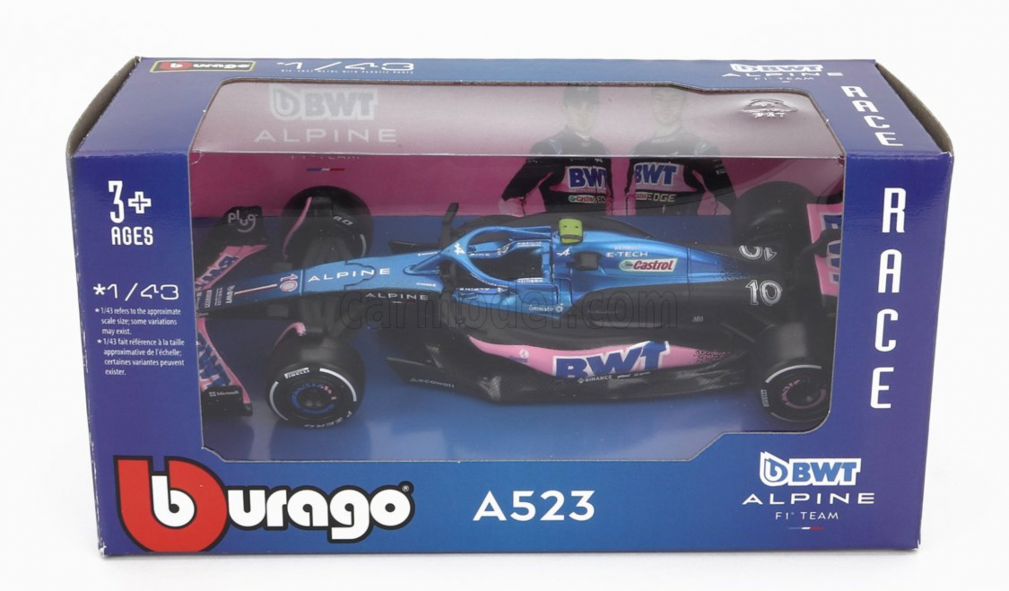 BBURAGO Voiture F1 Alpine A523 Pierre Gasly 2023 - Échelle 1/43 - Modèle Collection