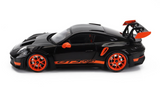 1:18 Porsche 911 (992) GT3 RS Coupe 2022 -- Black w/Orange Wheels -- Minichamps