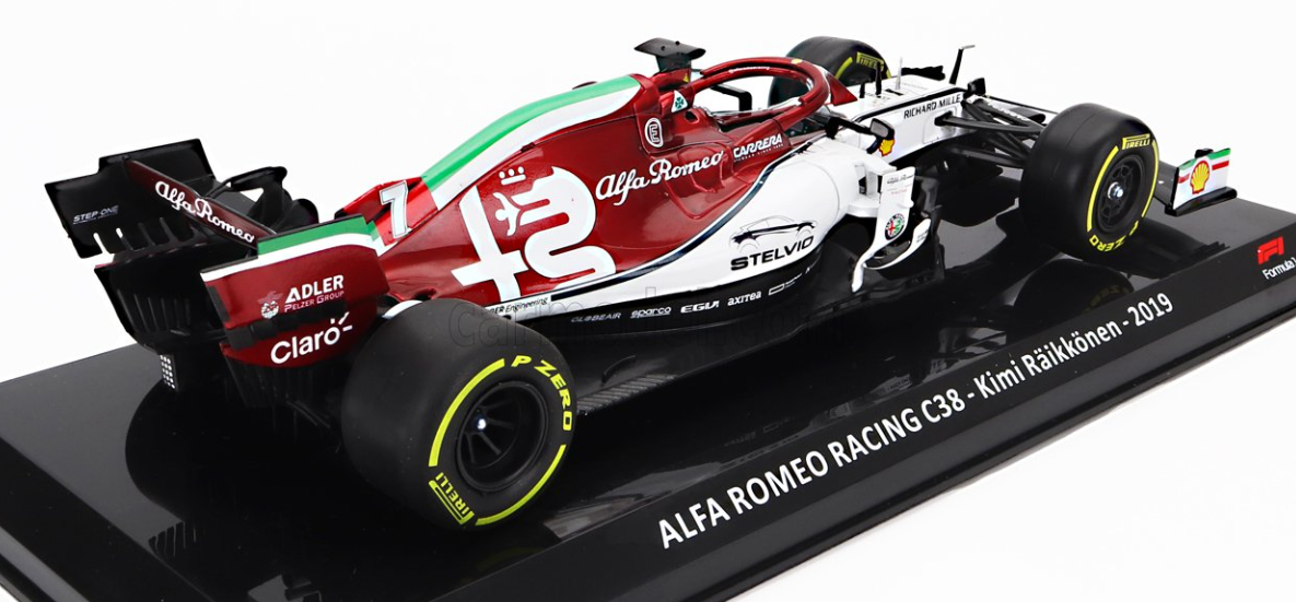 1:24 2019 Kimi Raikkonen -- Alfa Romeo C38 -- Atlas/Edicola F1 1:24 2019 Kimi Raikkonen -- Alfa Romeo C38 -- Atlas/Edicola F1