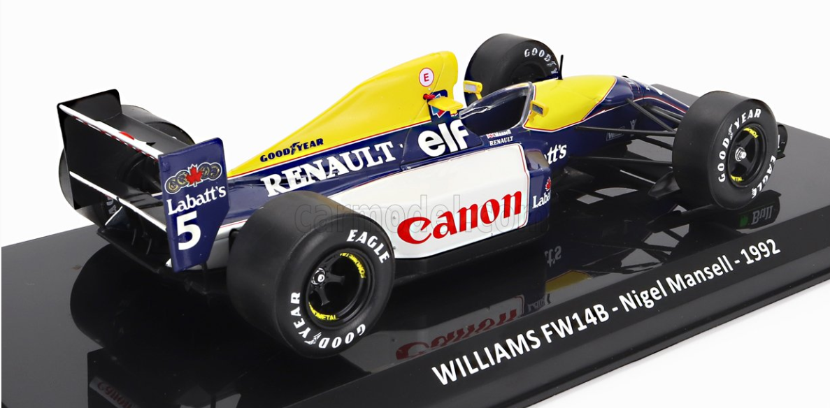 1:24 1992 World Champion Nigel Mansell -- Williams FW14B -- Atlas/Edic
