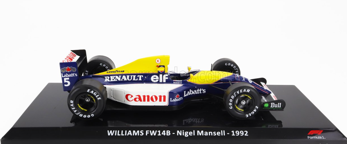 1:24 1992 World Champion Nigel Mansell -- Williams FW14B -- Atlas/Edic