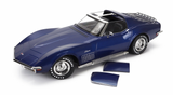1:18 1972 Chevrolet Corvette C3 -- Blue Metallic -- KK-Scale