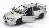 1:24 Subaru Impreza WRX STI 2006 "Hawkeye" -- Silver -- WhiteBox