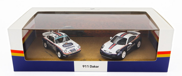 1:43 911 Dakar Twin Set -- 1976 Winner Rothmans Carrera / 2023 992 -- Spark