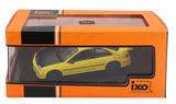 1:43 Honda Civic (EJ1) Coupe 1995 -- Yellow w/Black Bonnet -- IXO Models