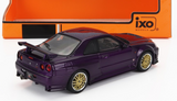 1:43 Nissan R34 Skyline GTR Custom -- Purple -- IXO Models