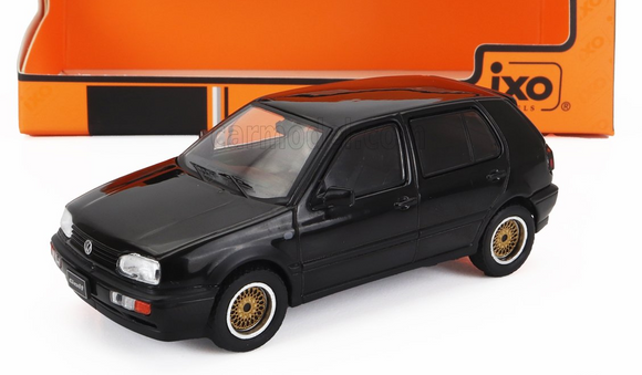 1:43 Volkswagen Golf III 1993 -- Black -- IXO Models