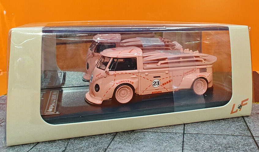 1:64 VW T1 (Kombi) Pickup Widebody -- Pink Pig Tribute -- LF Models