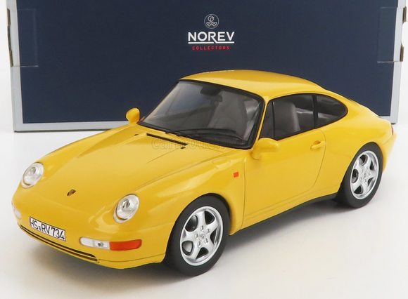 1:18 Porsche 911 (993) Carrera Coupe 1994 -- Yellow -- NOREV