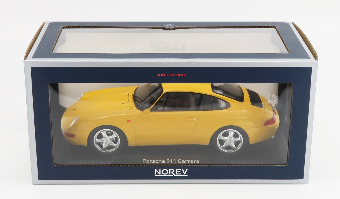 1:18 Porsche 911 (993) Carrera Coupe 1994 -- Yellow -- NOREV