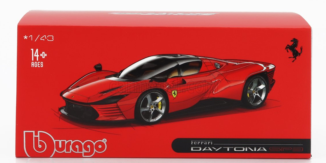 Ferrari Daytona SP3 – Miniature Looksmart 1/43, Rouge Scuderia, Neuve