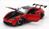 1:18 Porsche 911 (992) GT3 RS Coupe 2023 - Red w/Black Wheels -- Minichamps